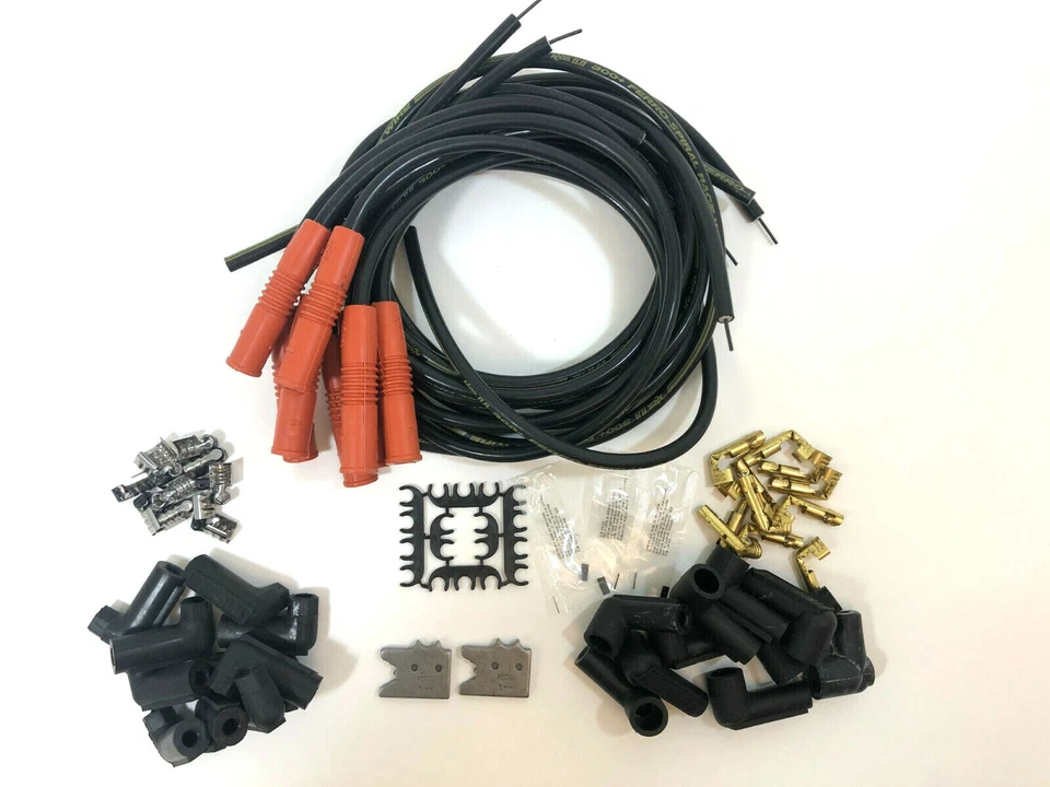 Cabos de ignição universais de vela de ignição 8,8 mm retos 90° HEI Chevy GM Ford - Imagem 2 de 4