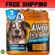 Dog Allergy Itch Relief & Immune Chews for Dogs with Omega 3 Itchy Skin