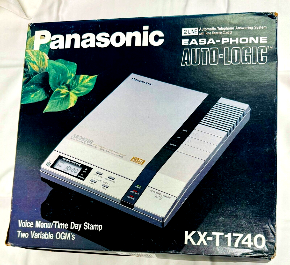 Panasonic Easa-Phone Answering Machine KX-T1740 - 2-LINE - VINTAGE