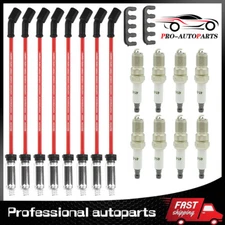 8* Spark Plugs 41-962 and Wires Set 9748UU for GMC Chevy Tahoe Hummer 5.3 6.0 V8