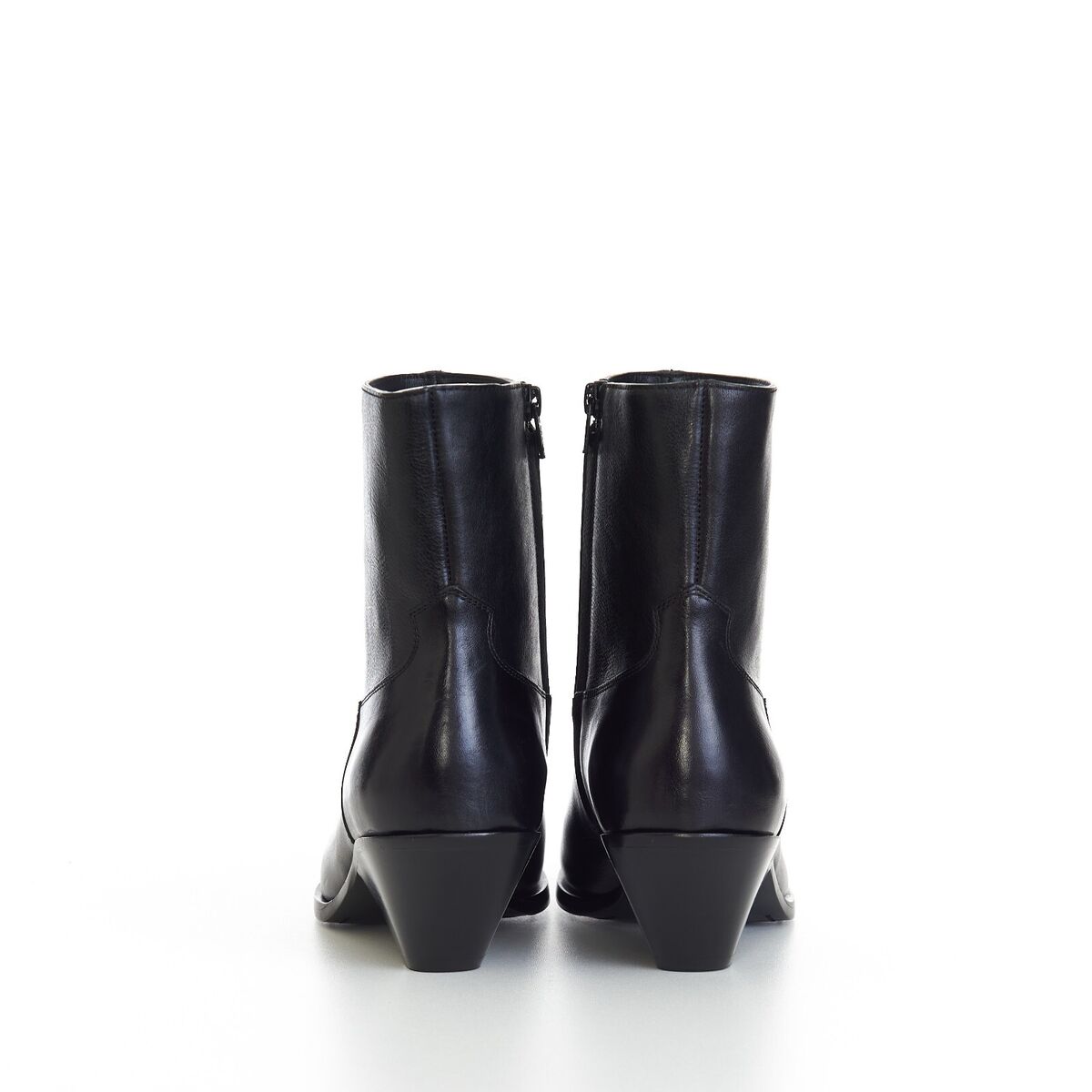 CELINE 1350$ Zipped Conique Boot With Metal Toe In Black CELINE 1350$ Zipped Conique Boot With Metal Toe In Black