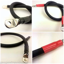 2/0 Gauge AWG Copper Battery Cable Marine, Car, Truck, RV, Solar Custom Made
