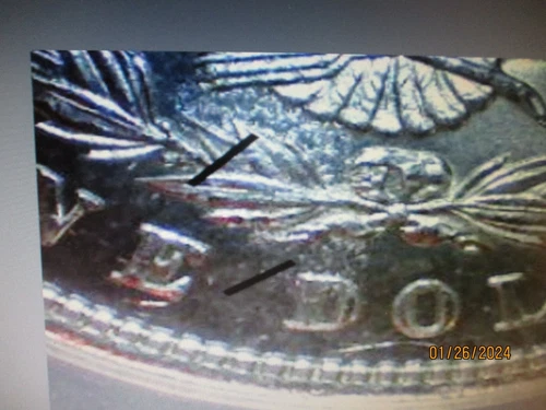 1897 MORGAN SILVER DOLLAR ANACS VAM-6A TOP 100 MS61 PITTED DIE   6686