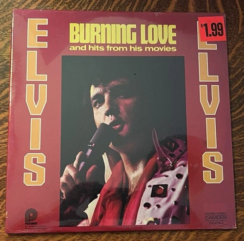 SEALED~12" LP~ ELVIS PRESLEY~ 1972~ BURNING LOVE~ HITS FROM HIS MOVIES~ CAS-2595