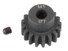 Pignon moteur RT module 1 acier 17 dents1/8 buggy GT pour arbre de 5 mm RT500...