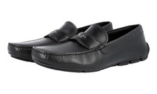 PRADA Leather DRIVING LOAFER Shoes - 2DD007 - Black - NEW