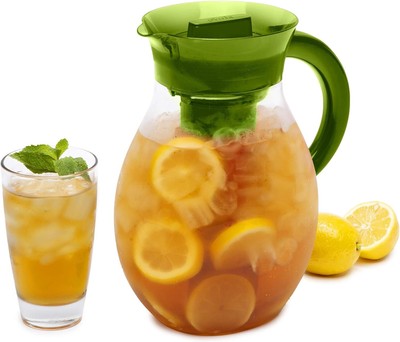 Primula The Big Iced Tea Maker & Infuser, Plastic Beverage Pitcher W/ Leak Proof