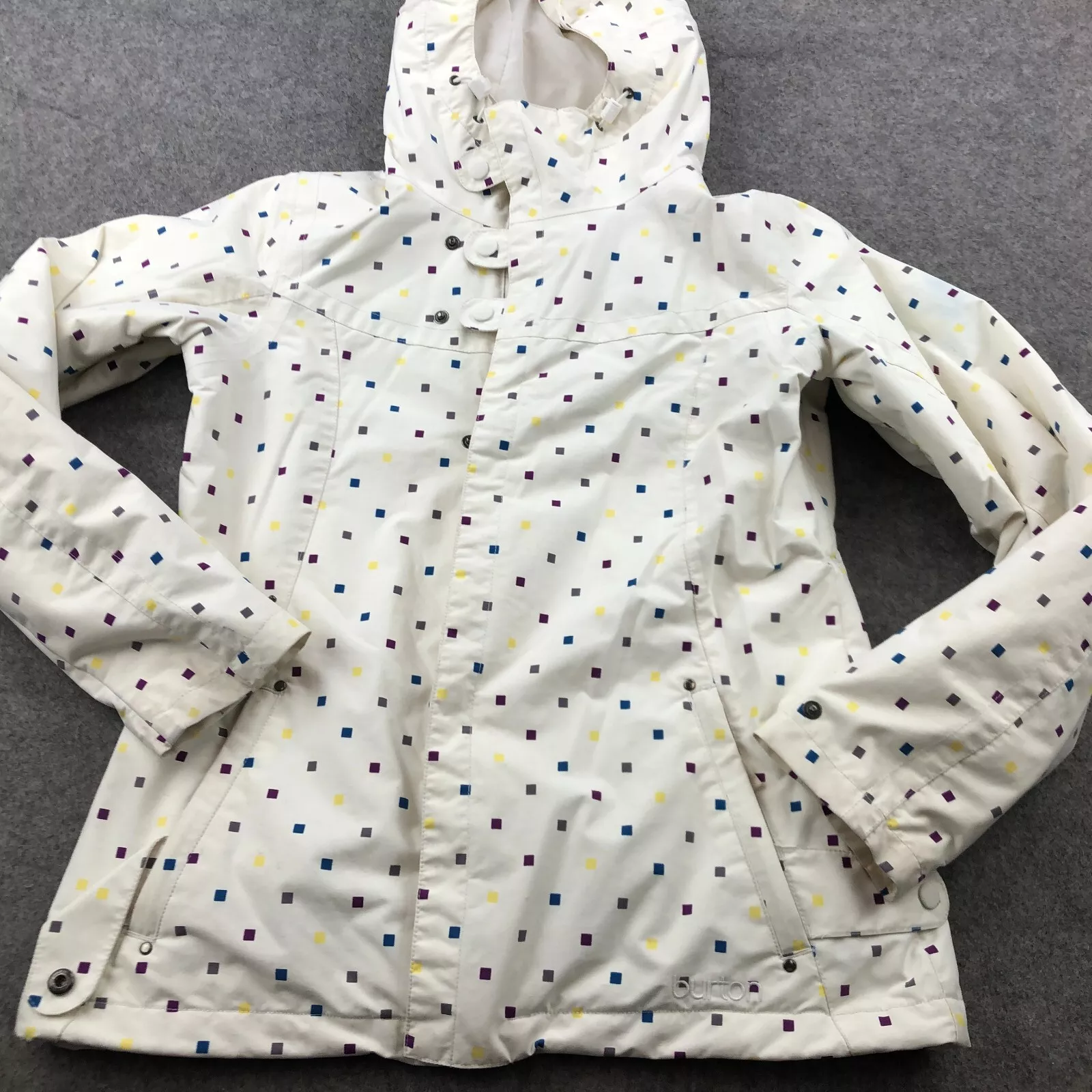 burton dryride hooded snowboarding jacket