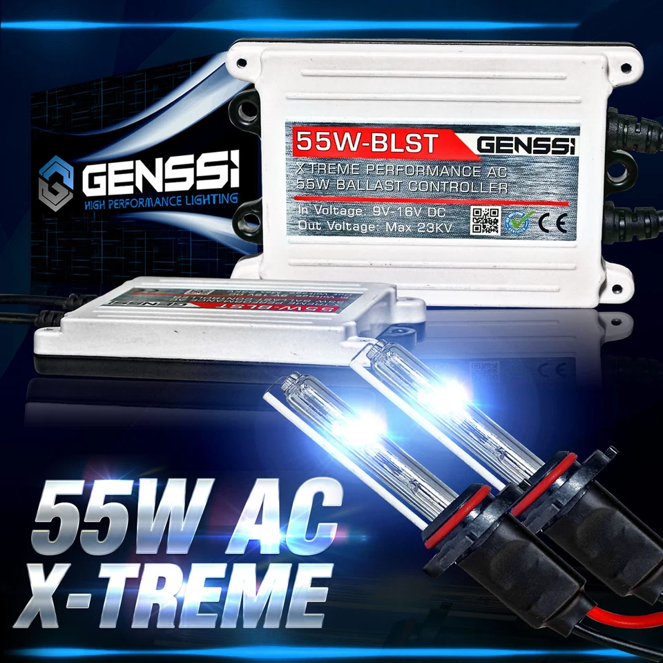 Genssi AC 55w HID Kit H4 H7 H11 H13 9003 9005 9006 9007 6000k Hi Lo Bi Xenon - Image 3 of 4