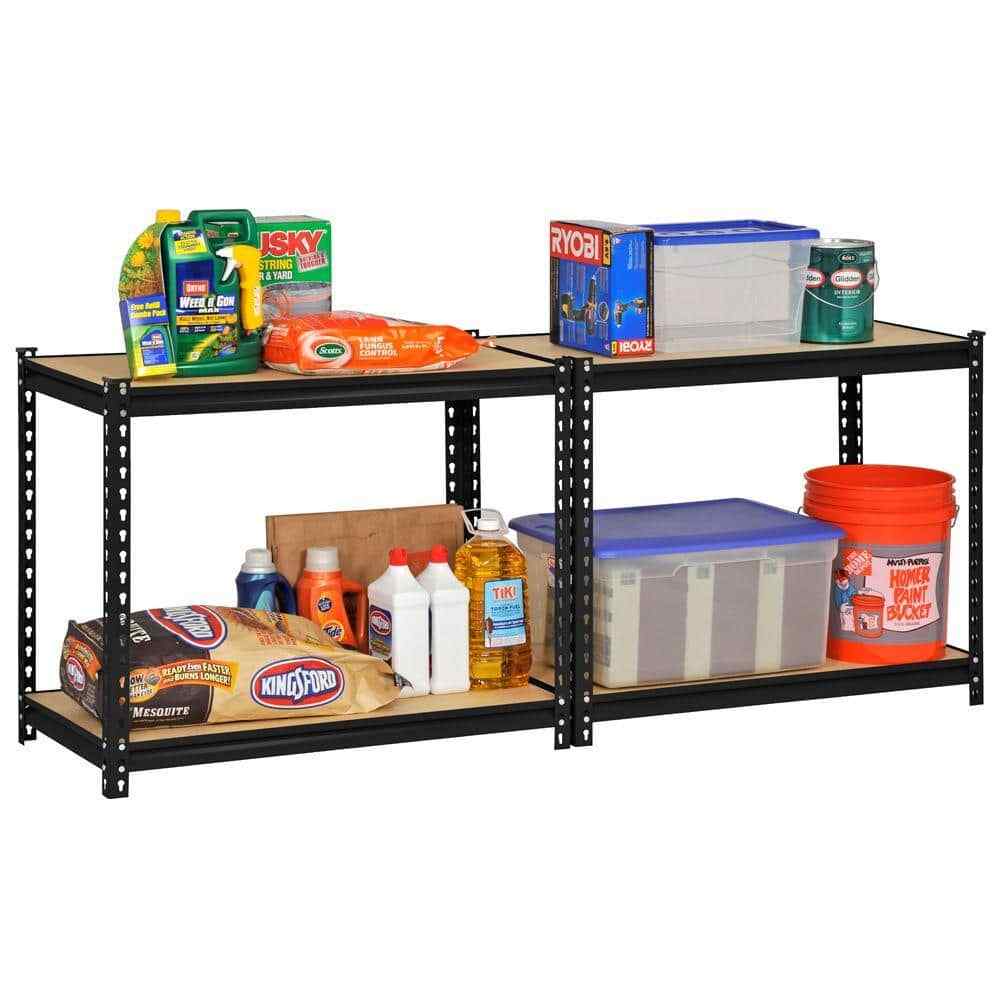 Edsal Garage Storage Shelves 60"Hx36"Wx18"D 4Tier Heavy Duty