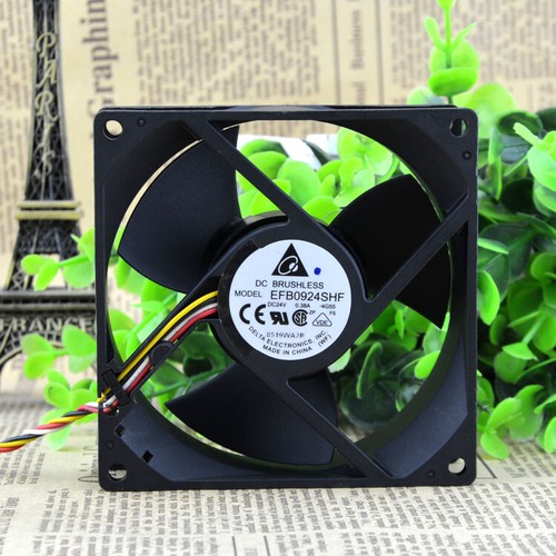 1pc DELTA EFB0924SHF 24V 0.38A 9232 Double Ball Inverter Server Fan - Picture 2 of 5