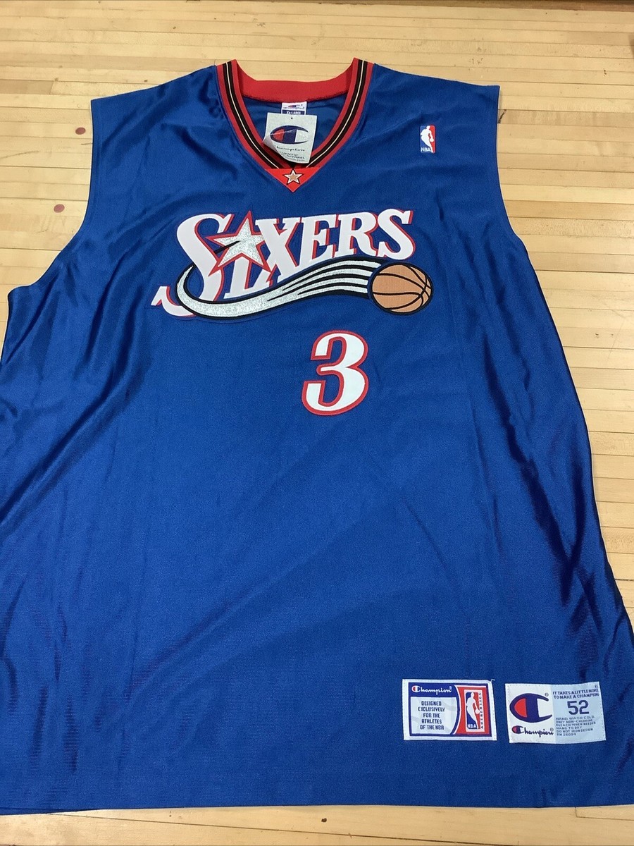 Vintage Champion Philadelphia 76ers Allen Iverson Jersey NBA