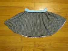 Matilda Jane Hello Lovely Dozens of Dots Gray Polka Dot Stars Twirl Skirt 6