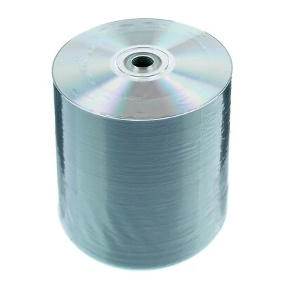 100 Ritek Thermal Blank Shiny Silver CD-R 52x CD Discs 700MB 80 mins Grade A+