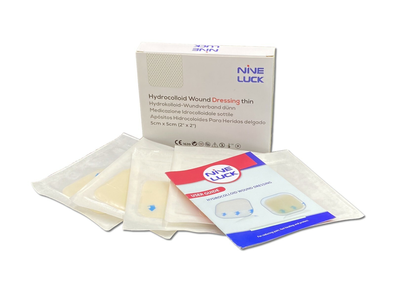 Extra Thin 10cm x 10cm Hydrocolloid Dressing Pressure Sore Wound