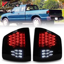 For 1994-2004 Chevrolet S10 Gmc Sonoma Isuzu Hombre Led Tail Lights Black Smoke