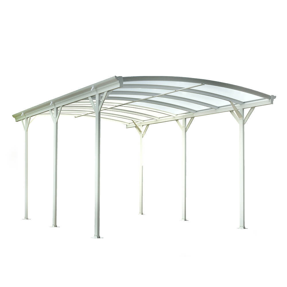 Carport Garage Unterstand Einzelcarport Bausatz Aluminium Hohlkammerstegplatten