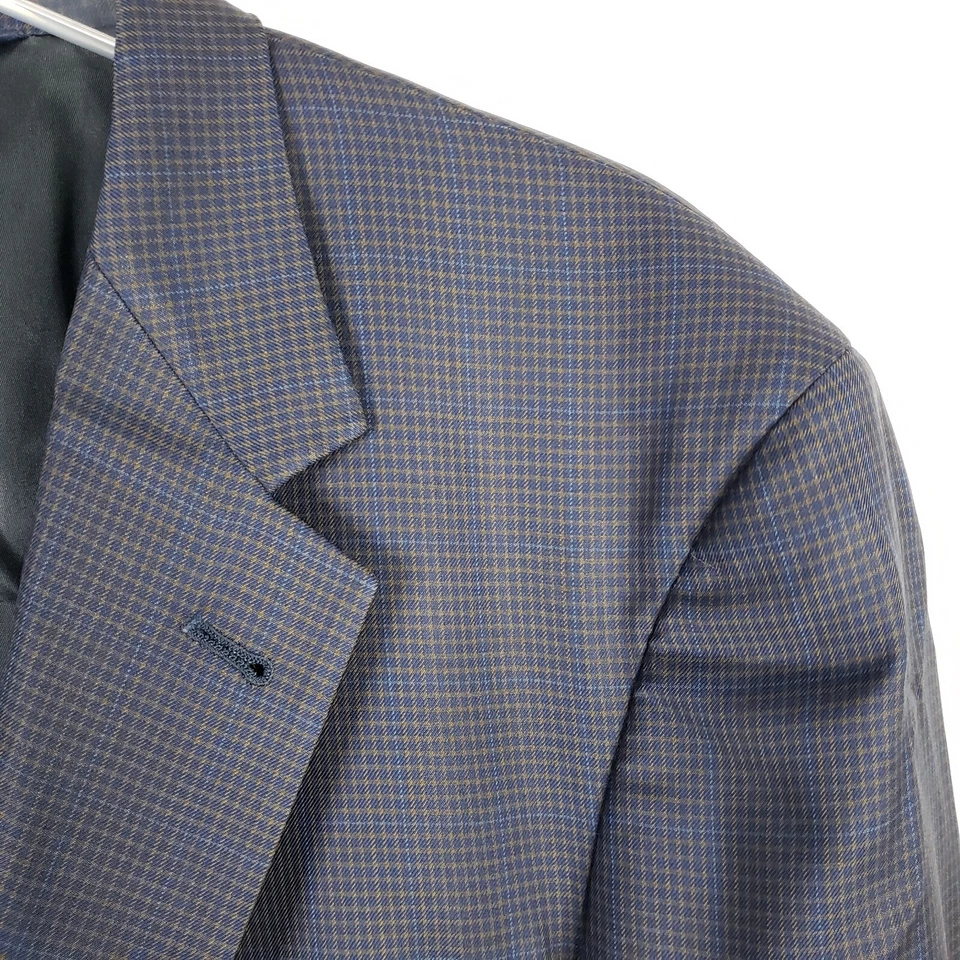 Abrigo deportivo chaqueta blazer Burberry para hombre 46XL azul ventana dinero antiguo *DEFECTOS* Foto 3 de 4