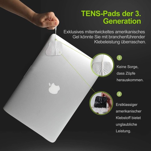 40x TENS Elektroden Pads Selbstklebend für Massage EMS Reizstrom Gerät 4x4cm DHL - Bild 16 von 18