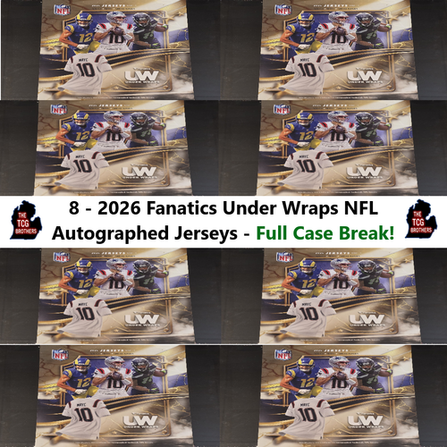 New England Patriots Break #297 Under Wraps NFL Auto Jersey 2026 x8 Full Case - 第 1/3 張圖片