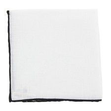 New Fiori Di Lusso White Geometric Pocket Square - x 12" - FL726172