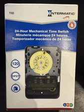 Intermatic T103 DPST 24-Hour Mechanical Time Switch 120 VAC 40 Amp New Old Stock