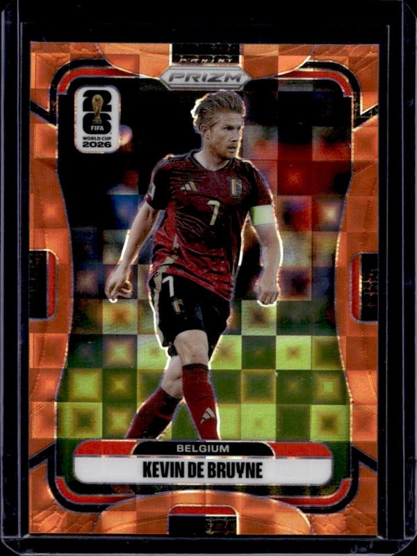 2026 Panini Prizm World Cup Kevin De Bruyne Orange Pandora #/215 Belgium