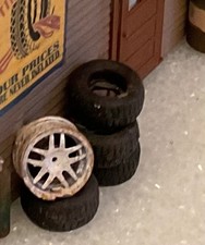 O Scale Tires And Rims 3d Printed Set Of 16