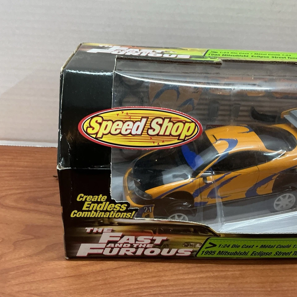 1-24 Fast Furious Speed Shop Mitsubishi Eclipse Racing Champions Joy Ride ERTL - Image 4 of 4