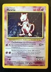 Pokemon TCG Mewtwo German Mewtu Base Set #10/102 Holo Foil Card - LP Vintage