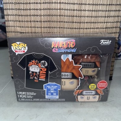 Funko POP! Animation: Naruto Pain Tee GLOW GameStop Exclusive Size 2XL Sealed