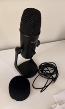 Movo UM700 USB Wired Condenser Mic Black, Mute, Gain/Volume, Headphone Jack