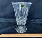 Vintage Waterford Crystal - Lismore Footed Flower Vase Heavy 8 1/2"