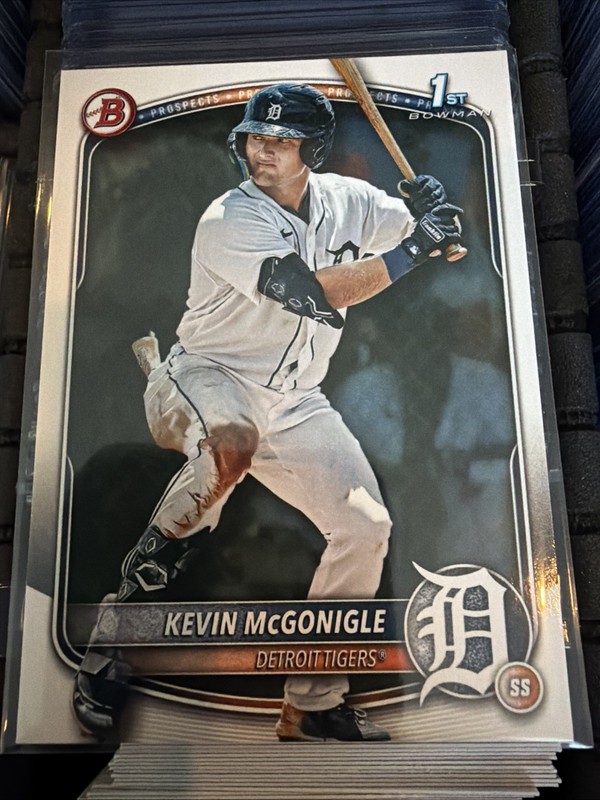 Kevin McGonigle Rookie Card RC 2025 1st Bowman Detriot Tigers #BP-79