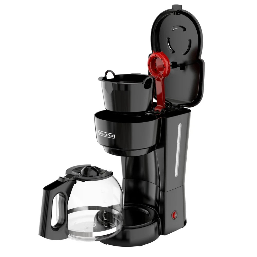 BLACK+DECKER 12-Cup Drip Coffee Maker with Easy On/Off Switch and Sneak-A-Cup alternate view 3