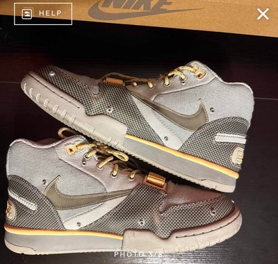 *PRE-OWNED* Size 10 Nike Travis Scott x Air Trainer 1 SP Gray Haze