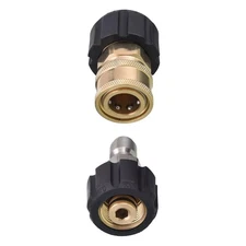 2PACK M22-14mm Quick Connect Female to 3/8'' Adapter Kit Pressure Washer Hose