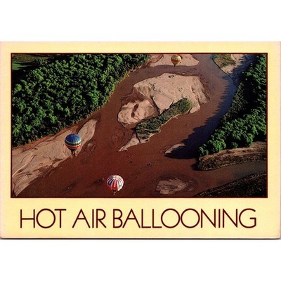Hot Air Ballooning Over the Rio Grande Vintage Postcard SPI27