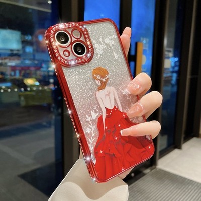 LuxeGlam Rhinestone Glitter iPhone Case   Gradient Shine