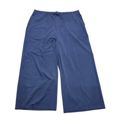 Old Navy PowerSoft High-Waisted Wide-Leg Pants Women 3X Navy Blue Active