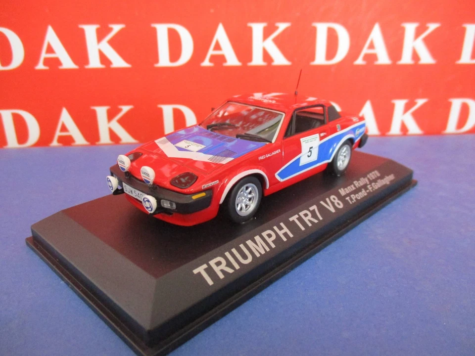 Die cast 1/43 Modellino Auto Triumph TR7 V8 Manx Rally 1978 T. Pond HB - Immagine 2 di 4