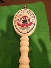 MAN CAVE Samuel Adams Boston Lager BEER Tap Best Beer in US 8" Vintage TAP (R42)