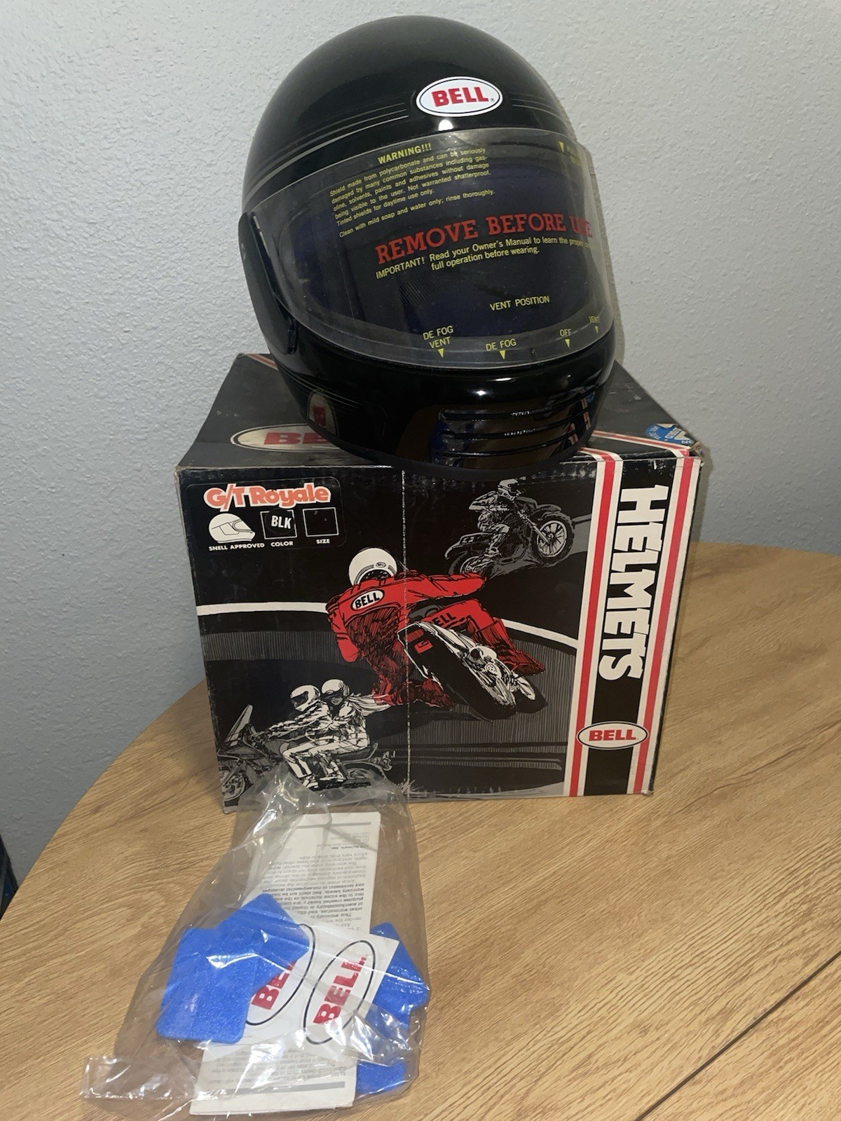 Vintage Bell GT Royale GTR Motorcycle Helmet USA Size 7 3/8 