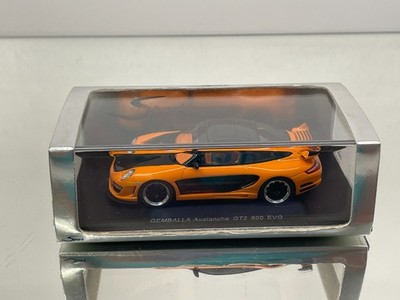 SPARK S0718 GEMBALLA AVALANCHE GT2 600 EVO -ORANGE + BLACK 1:43- GOOD IN BOX