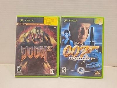 Xbox Video Games 007 NightFire & Doom 3. Tested & Works. 