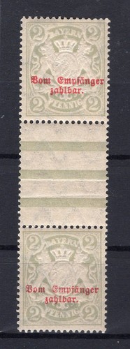 Bayern PORT 13YZS As Steg Unfolded ** MNH MINT NEVER HINGED (EA1579
