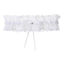 Bridal Wedding Garter, Stretch Lace Garter, Bridals Garters, Wedding Gift, Wh...