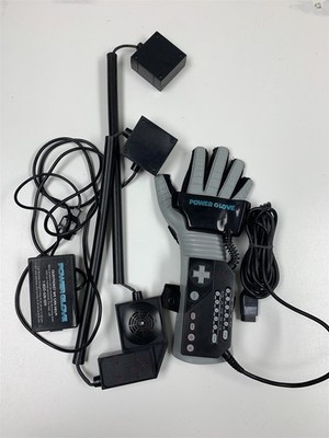 Nintendo NES Power Glove Controller w/ Sensor Bars Tested Working