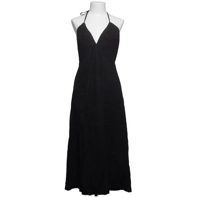 H&M, Neckholderkleid, Größe: L, Schwarz, Baumwolle, Einfarbig, Damen #B2h