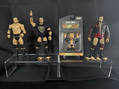 Adam Cole WWE Elite & Basic. AEW Target Red & Black Gear. AEW Micro Brawler Lot.